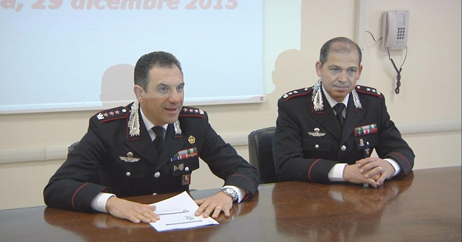 Carabinieri, bilancio di  fine anno, il Colonnello Basilicata: «A Foggia spesso atteggiamento mafioso» 