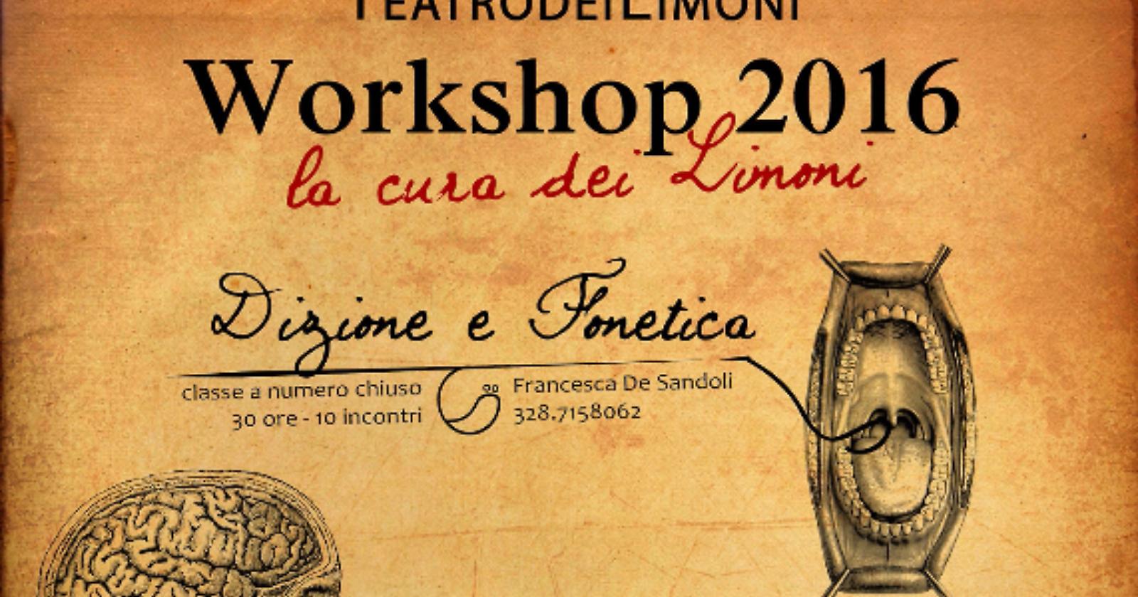 Teatro dei Limoni, 4 workshop per attori e non solo