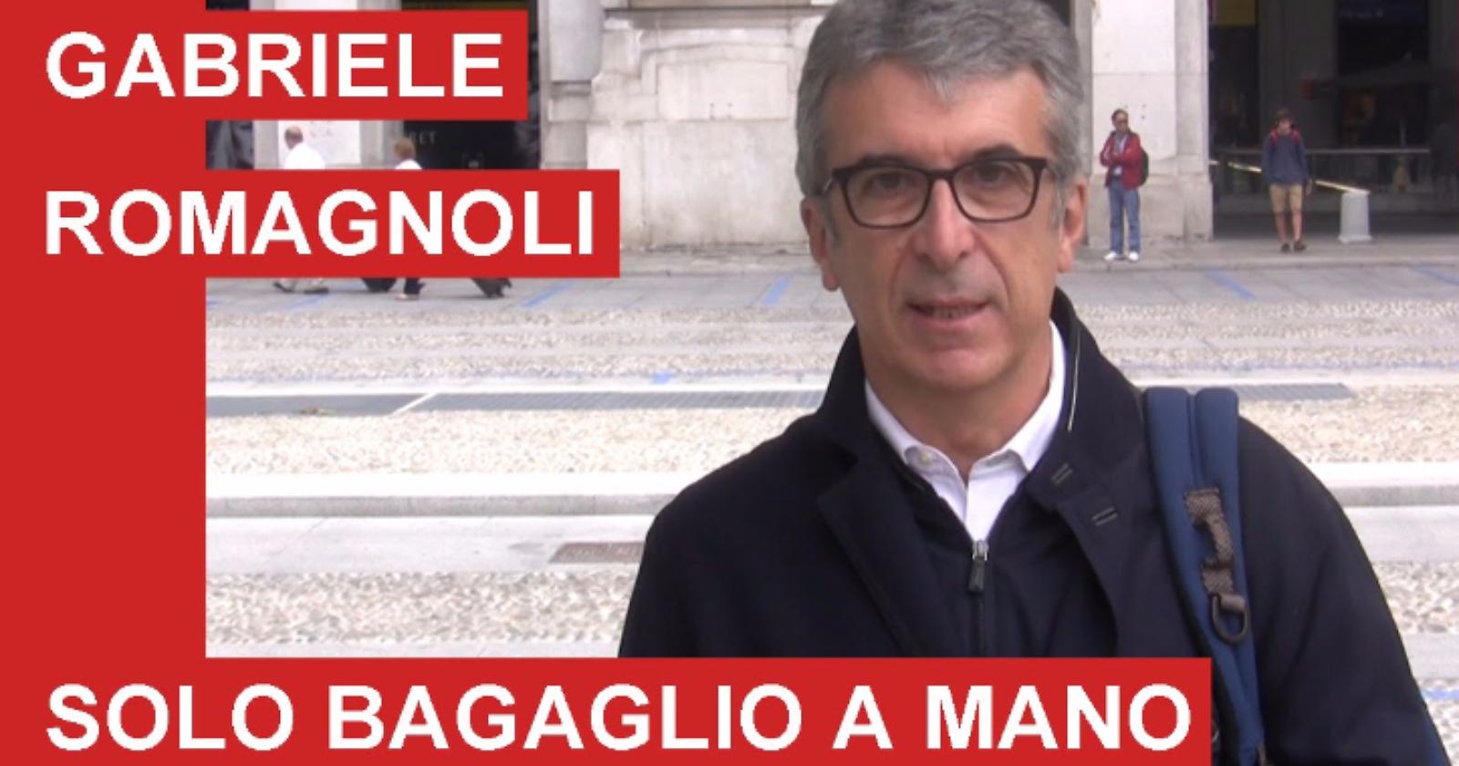Come viaggiare? Romagnoli non ha dubbi: "Solo bagaglio a mano"!