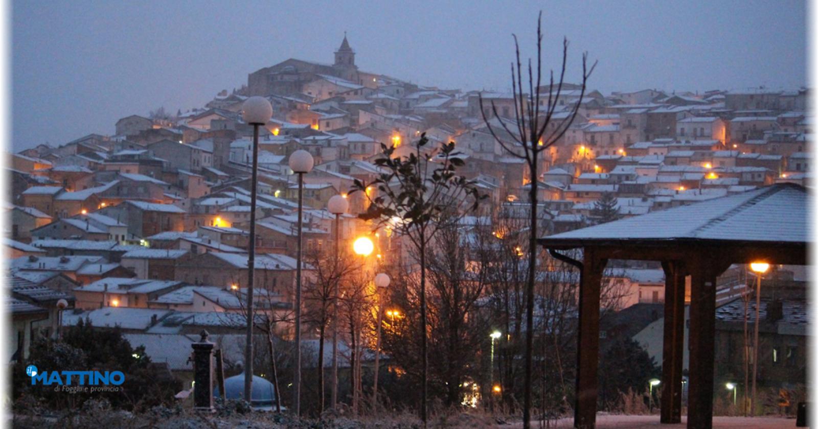 Subappennino e Gargano, la neve continua a fare capolino dietro i raggi di sole