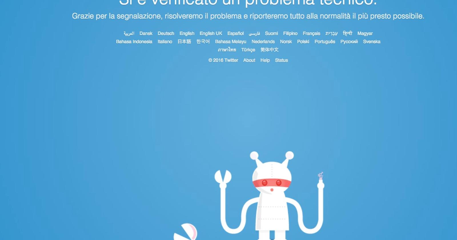 A Twitter si strozza il cinguettio