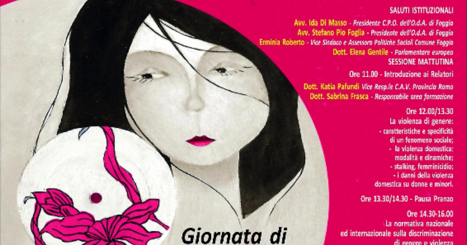 'Chiamarlo amore non si può', una giornata di sensibilizzazione per il contrasto alla violenza di genere