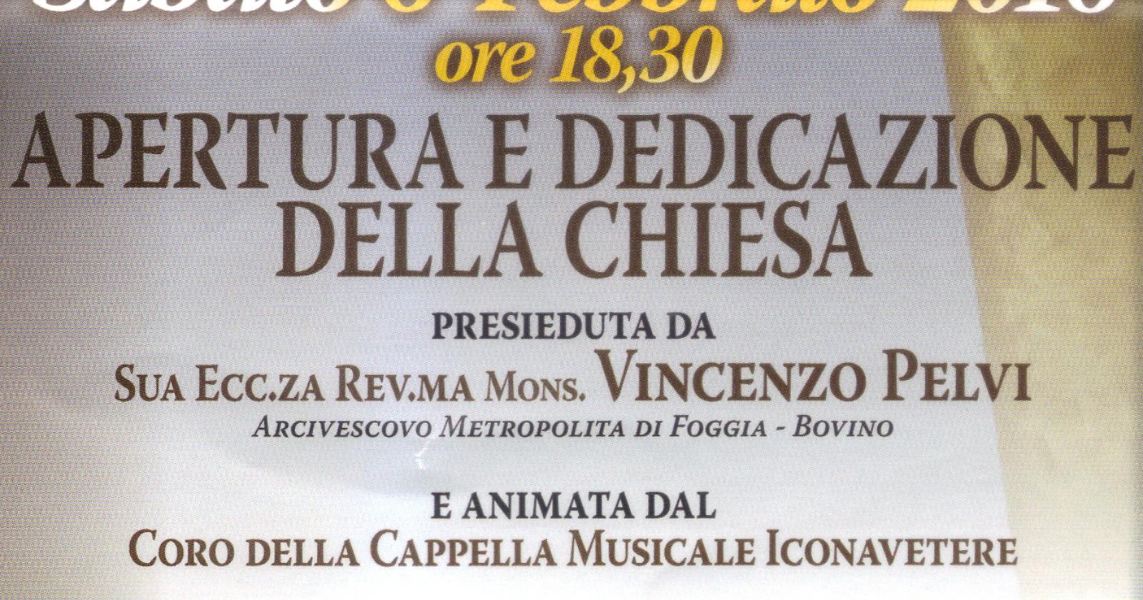 Deo gratias! Sabato inaugurazione della Parrocchia San Filippo Neri