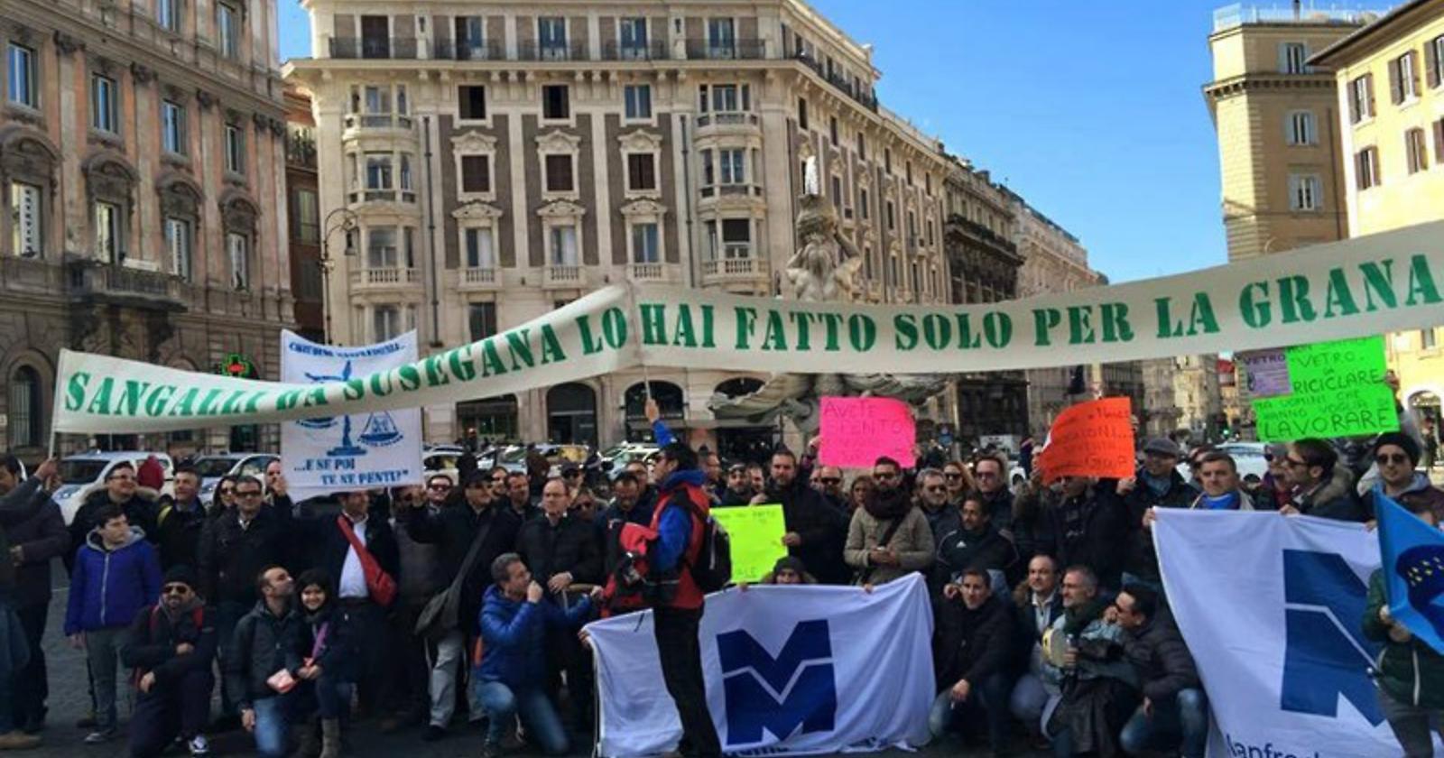 Sangalli Vetro: organizzato sit-in a Montecitorio il 17 marzo con corteo sino a piazza Barberini