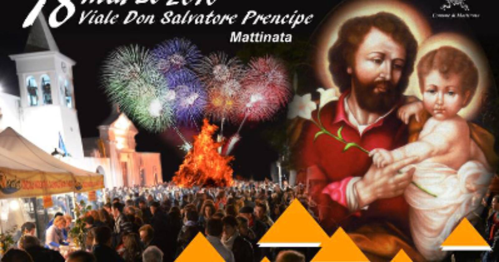 Mattinata, ecco il programma della festa di San Giuseppe