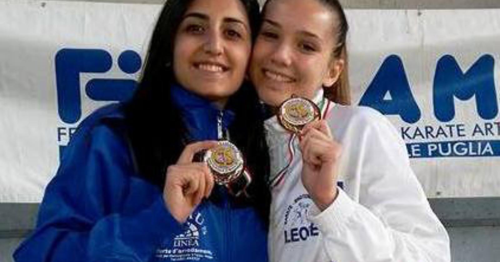 Caterina e Federica staccano il biglietto per gli Juniores nazionali di kumite