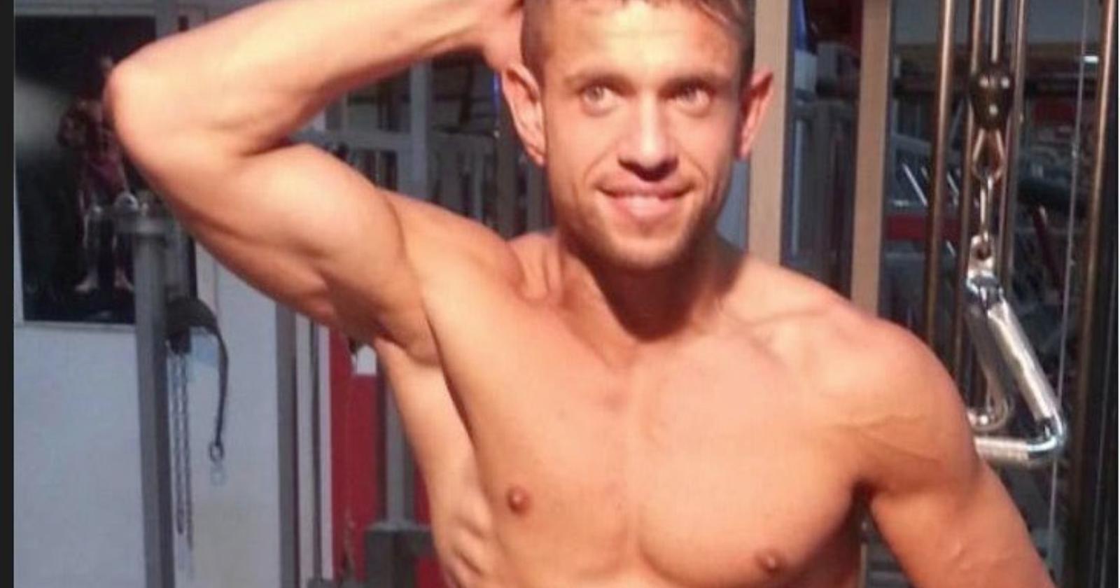 nella foto Gianni Racano durante una seduta di allenamento