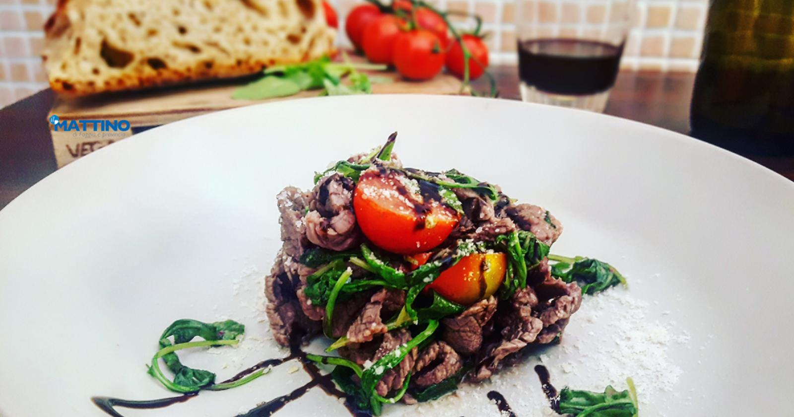 Straccetti di rucola e la sorellina è servita