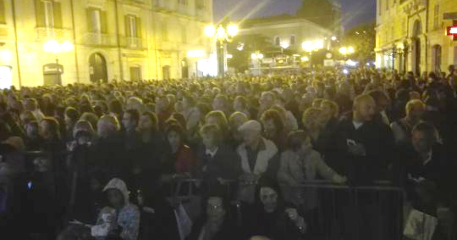 E pure Arbore "vince" a Campobasso: in 5mila per il suo concerto 