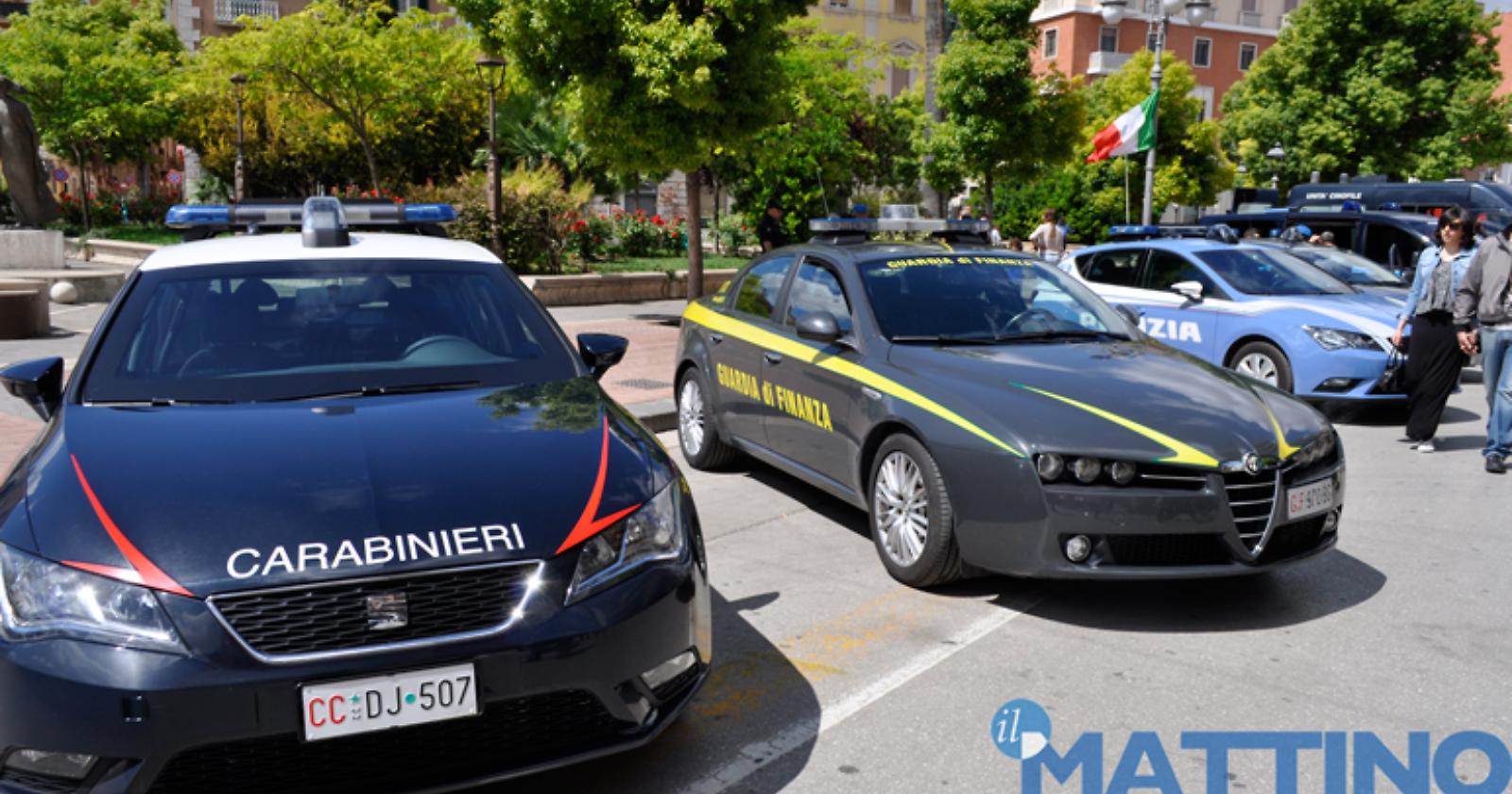 Carabinieri, Guardia di Finanza e Polizia
