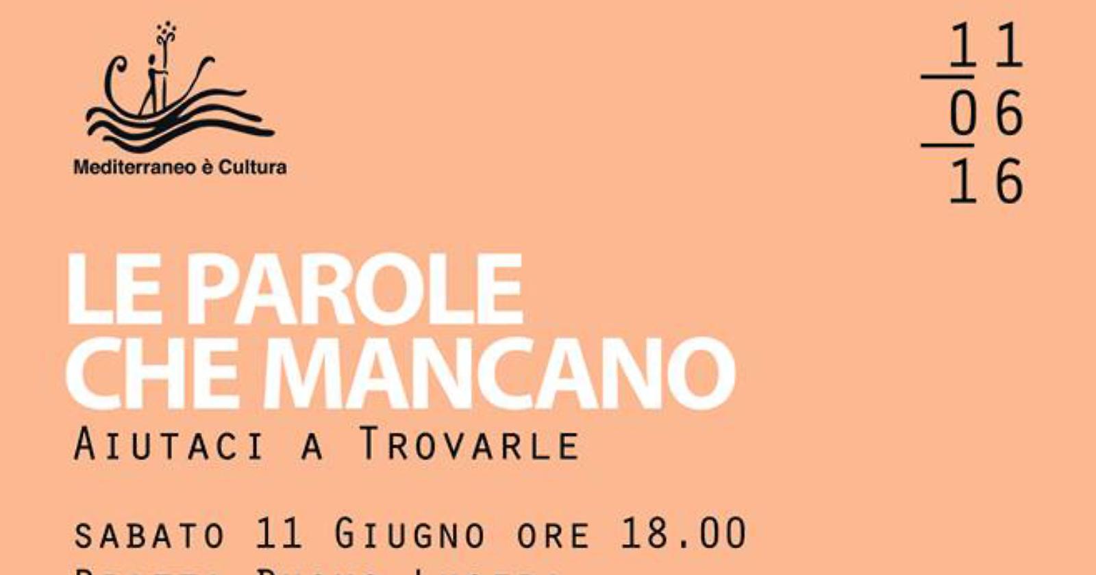 "Le parole che mancano"