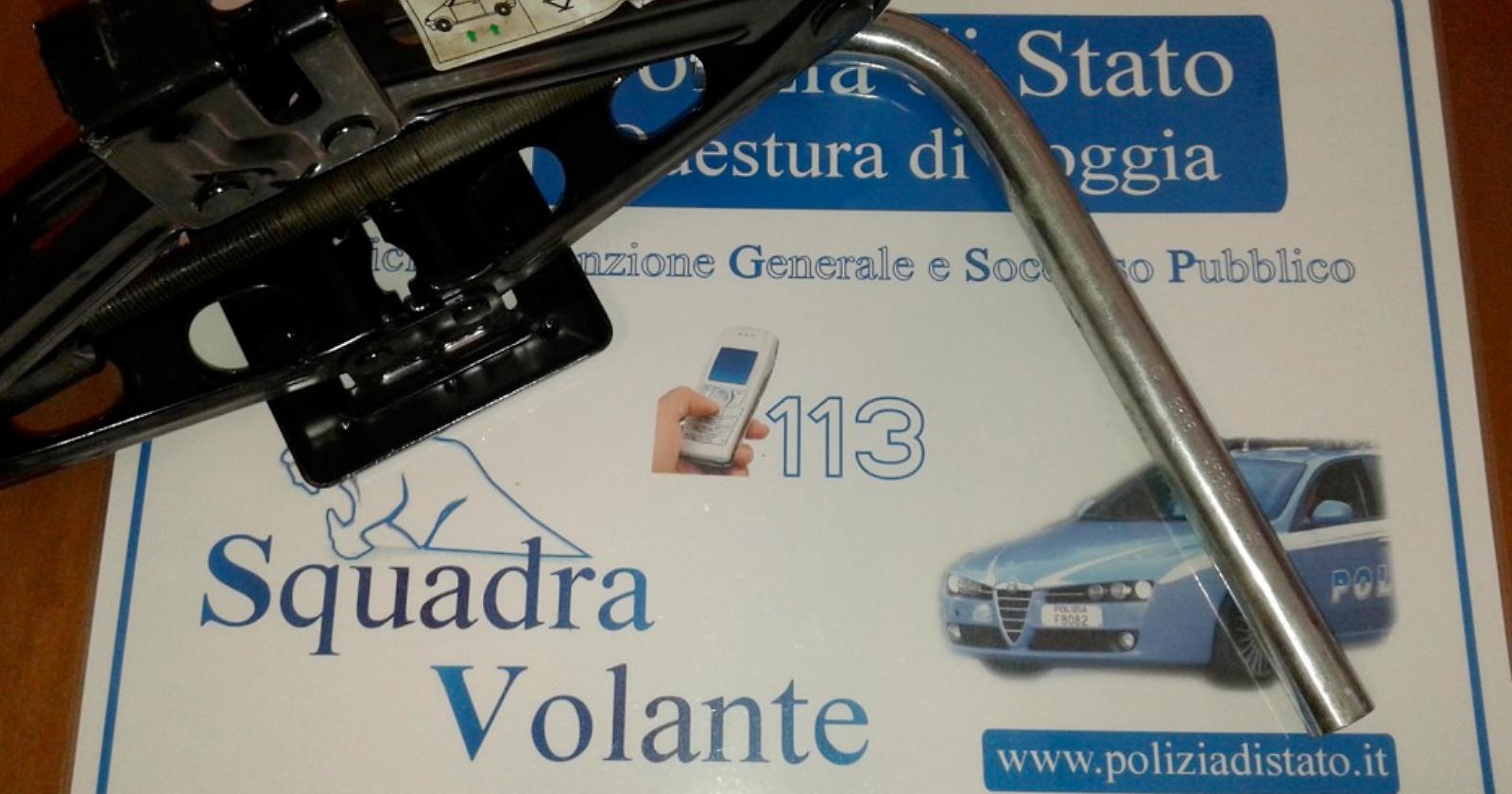 Furto di pneumatici: in manette due ragazzi incensurati