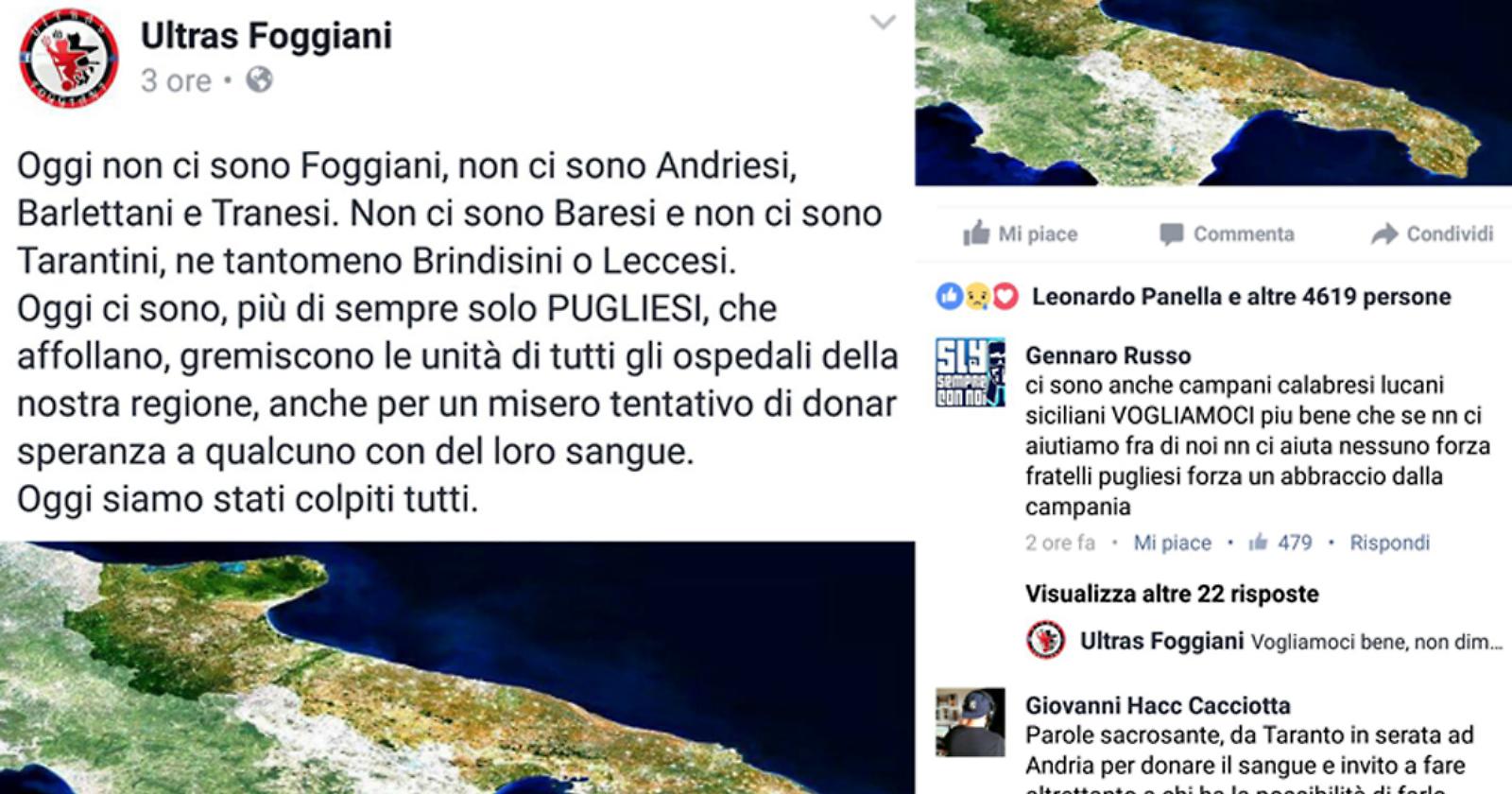 Tragedia ferroviaria, anche lo sport si mobilita: «Oggi siamo tutti Pugliesi»