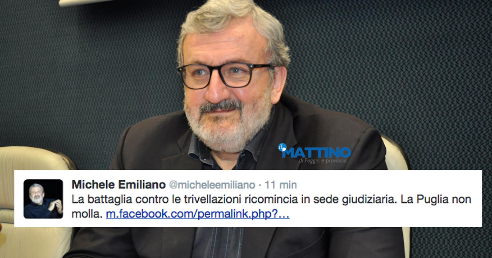 Trivellazioni, Emiliano contro Spectrum in Adriatico: «La Puglia non molla»