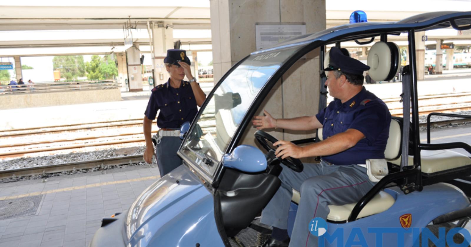 Stazione di Foggia: la Polfer in azione