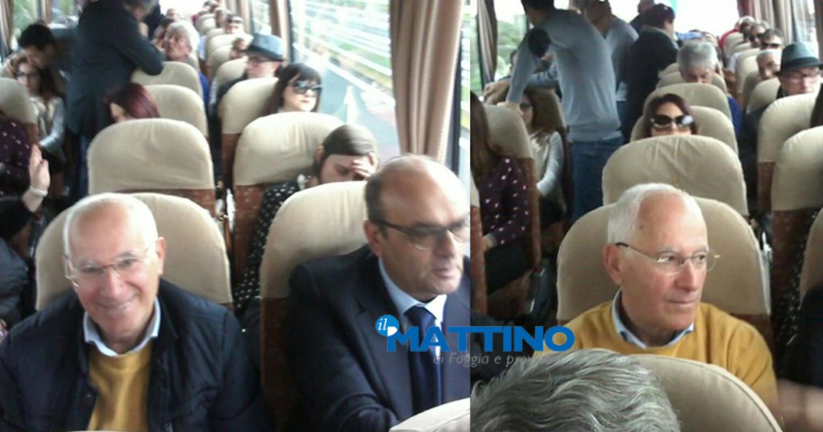 Parte "La convenzione blu" di Fitto, da Foggia in duecento a Roma