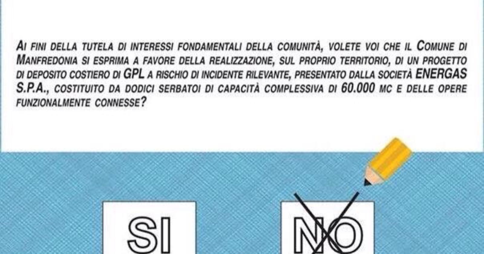 Manfredonia al voto contro il mostro ambientale Energas: già in 8mila alle urne