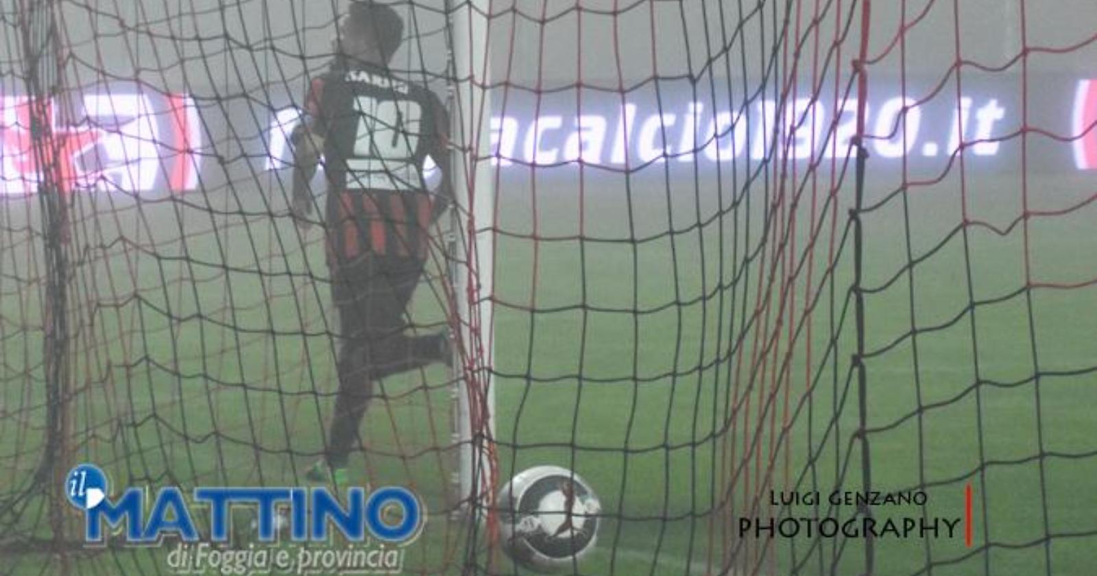 Il Foggia a tentoni nella nebbia col Catanzaro: Sarno "indovina" il gol