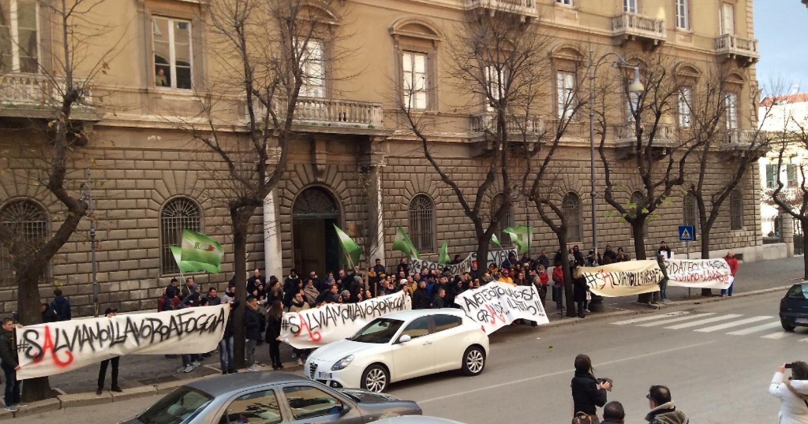 GrandApulia: la protesta dei lavoratori