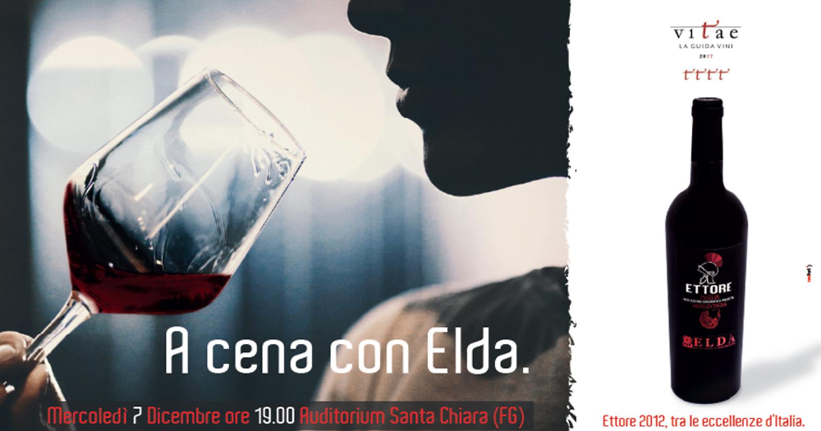 Tu metti una sera a cena con Elda per un appuntamento di... vino