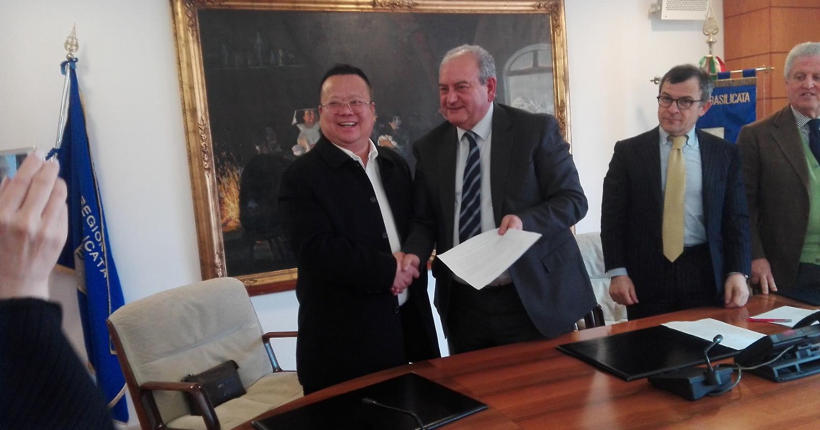 Imprenditori cinesi in Basilicata: verso accordo bilaterale di cooperazione 