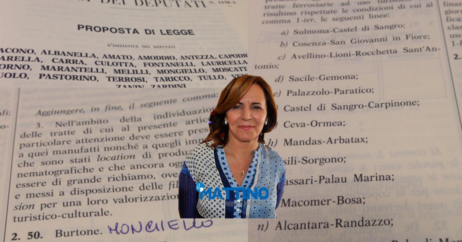 La Rocchetta-Avellino è ora ferrovia turistica per legge, con l'emendamento della Mongiello