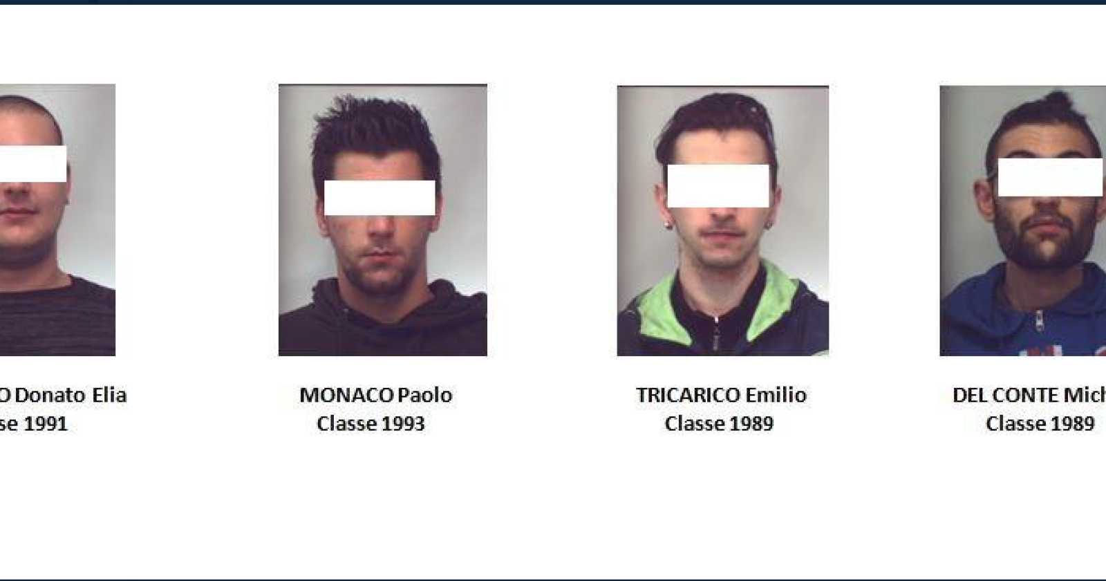 Armi da guerra nascoste sotto il sedile dell'auto: quattro arresti
