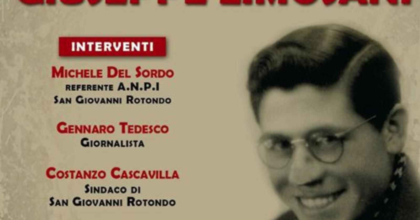 San Giovanni Rotondo, l'ANPI ricorda il partigiano Limosani
