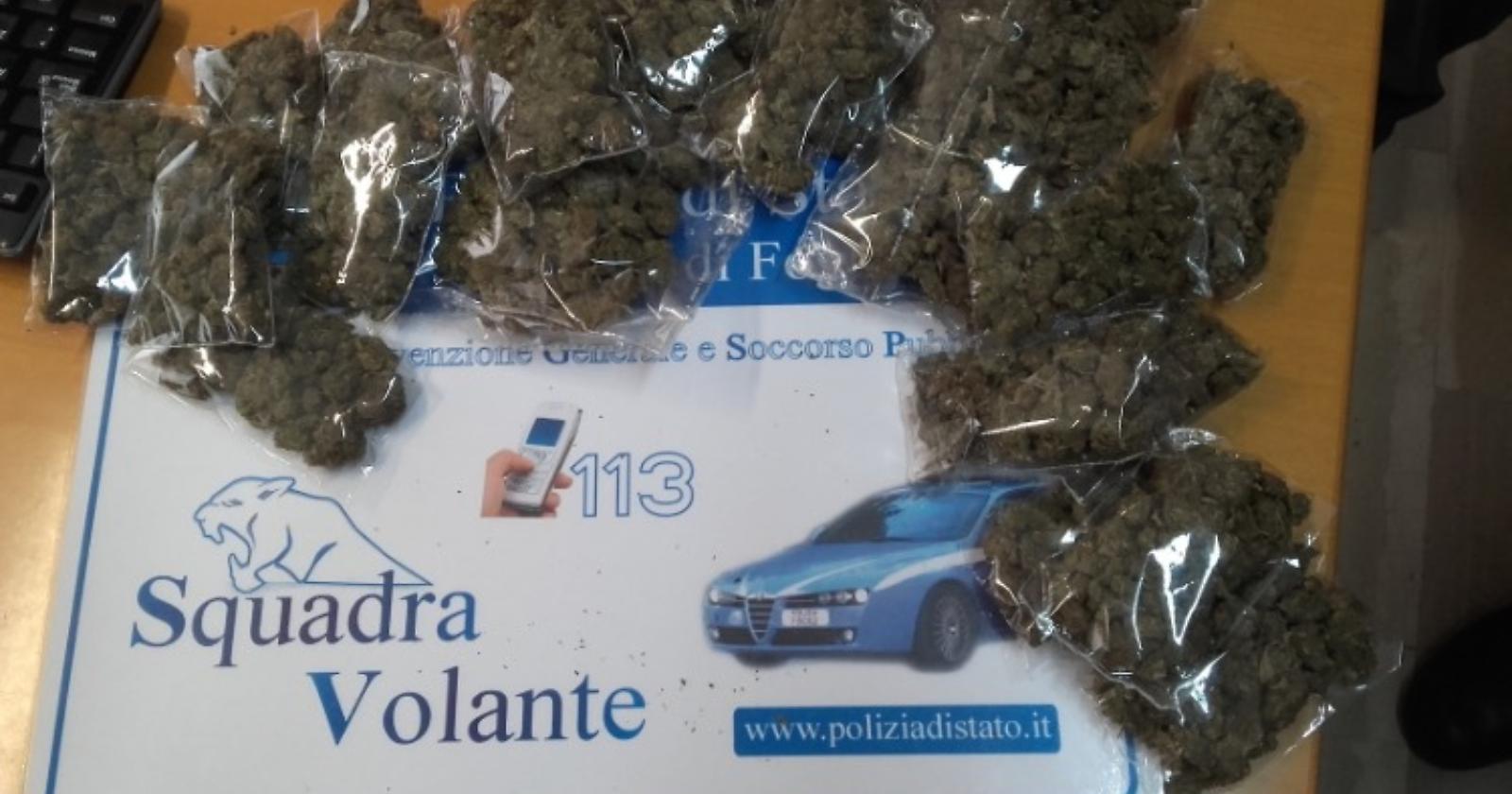 Via Lucera: sul terrazzo condominiale 280 grammi di marijuana 