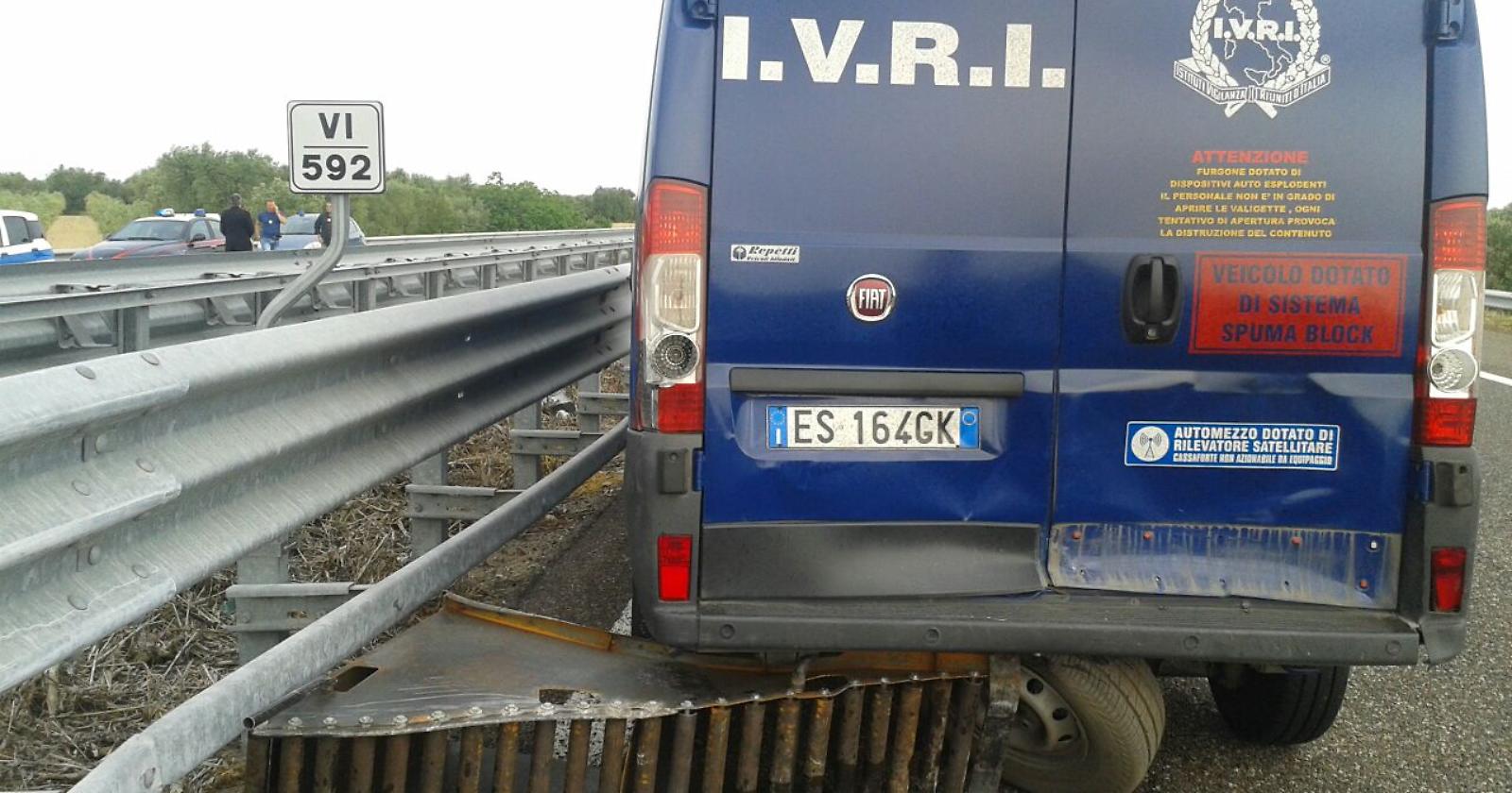 Cerignola: assalto ad un portavalori, bottino da 190mila euro
