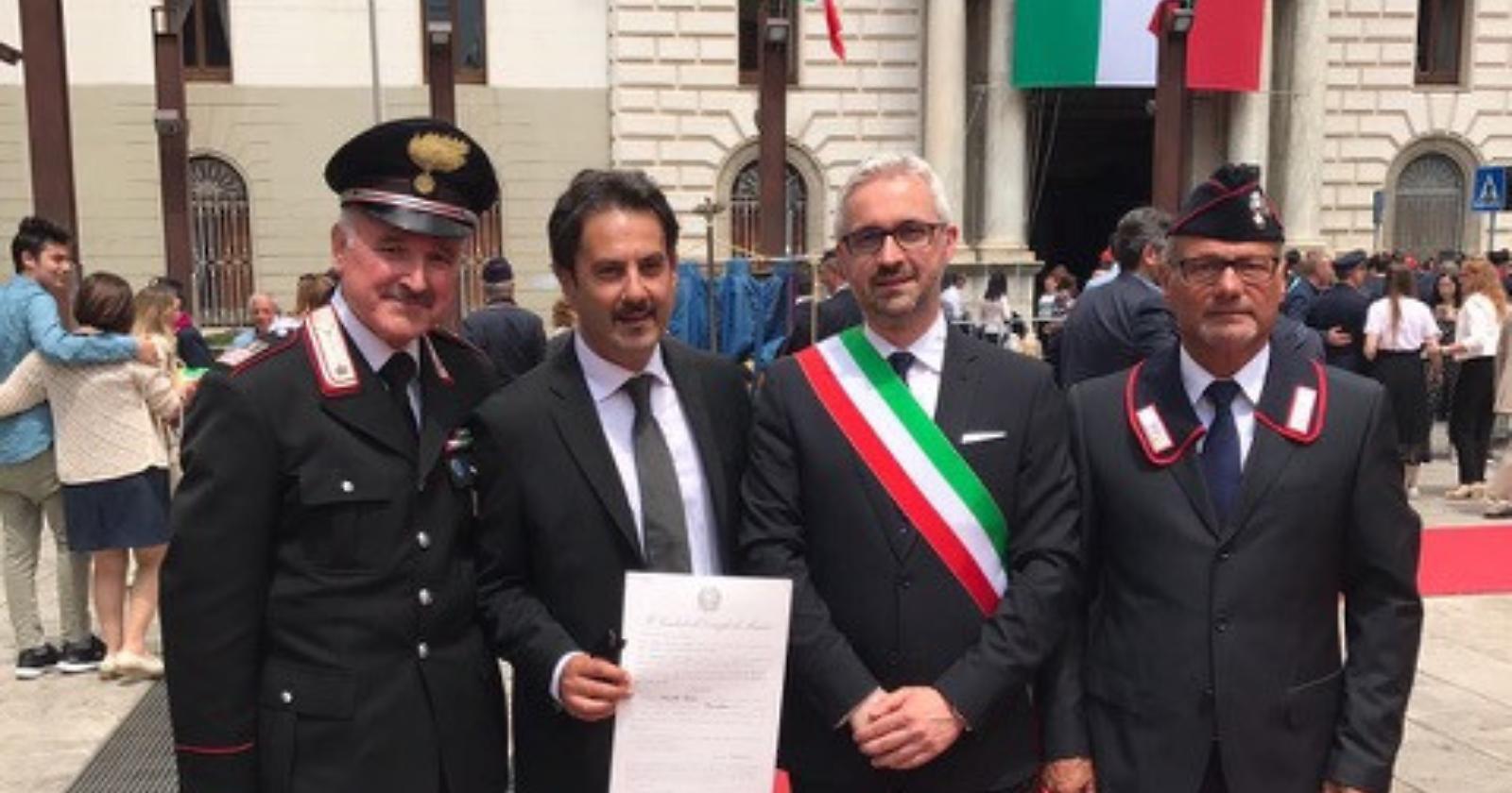 Ertico è cavaliere del Santo Sepolcro