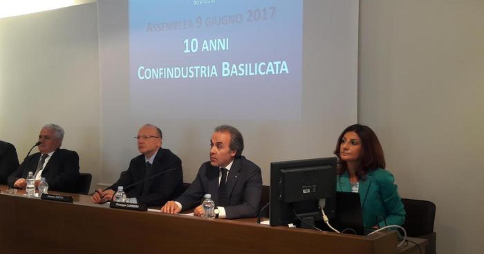 Monito da Potenza del presidente di Confindustria Boccia: «Far ripartire l'industria» 