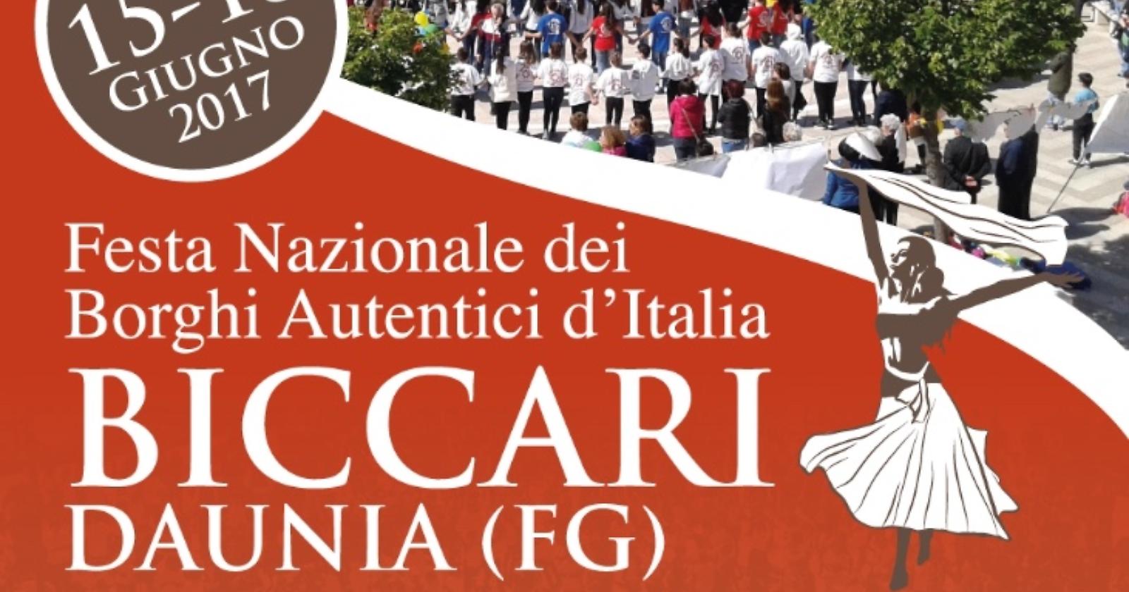 Biccari capitale dei Borghi d'Italia dal 15 al 18 giugno