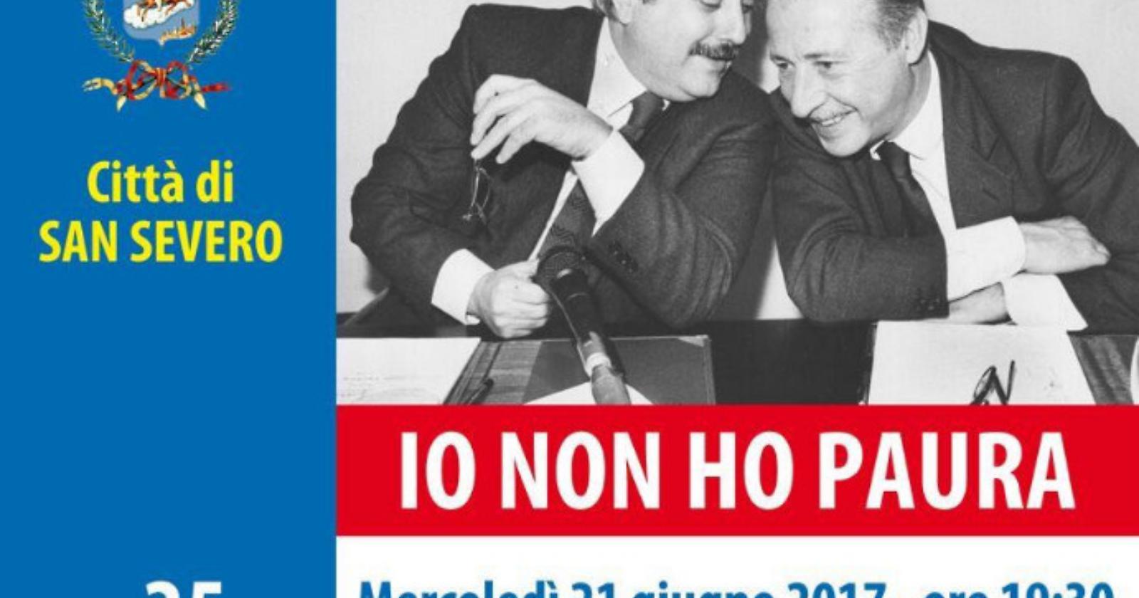 San Severo rinnova il coraggio degli eroi Falcone e Borsellino: "Io non ho paura"