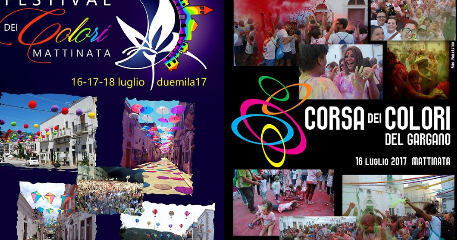 Mattinata:  torna il Festival dei Colori, dal 16 al 18 luglio