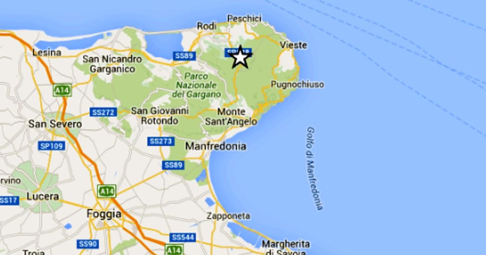 Violenta scossa di terremoto sul Gargano: tanto spavento, ma nessun ferito 