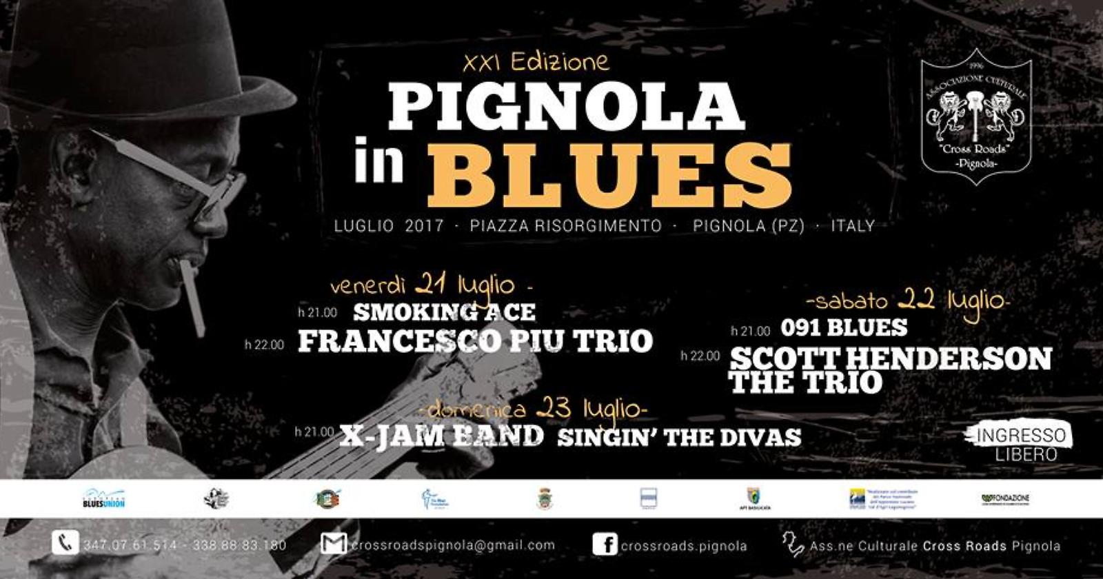 Torna il Pignola in blues con grandi nomi del panorama internazionale 