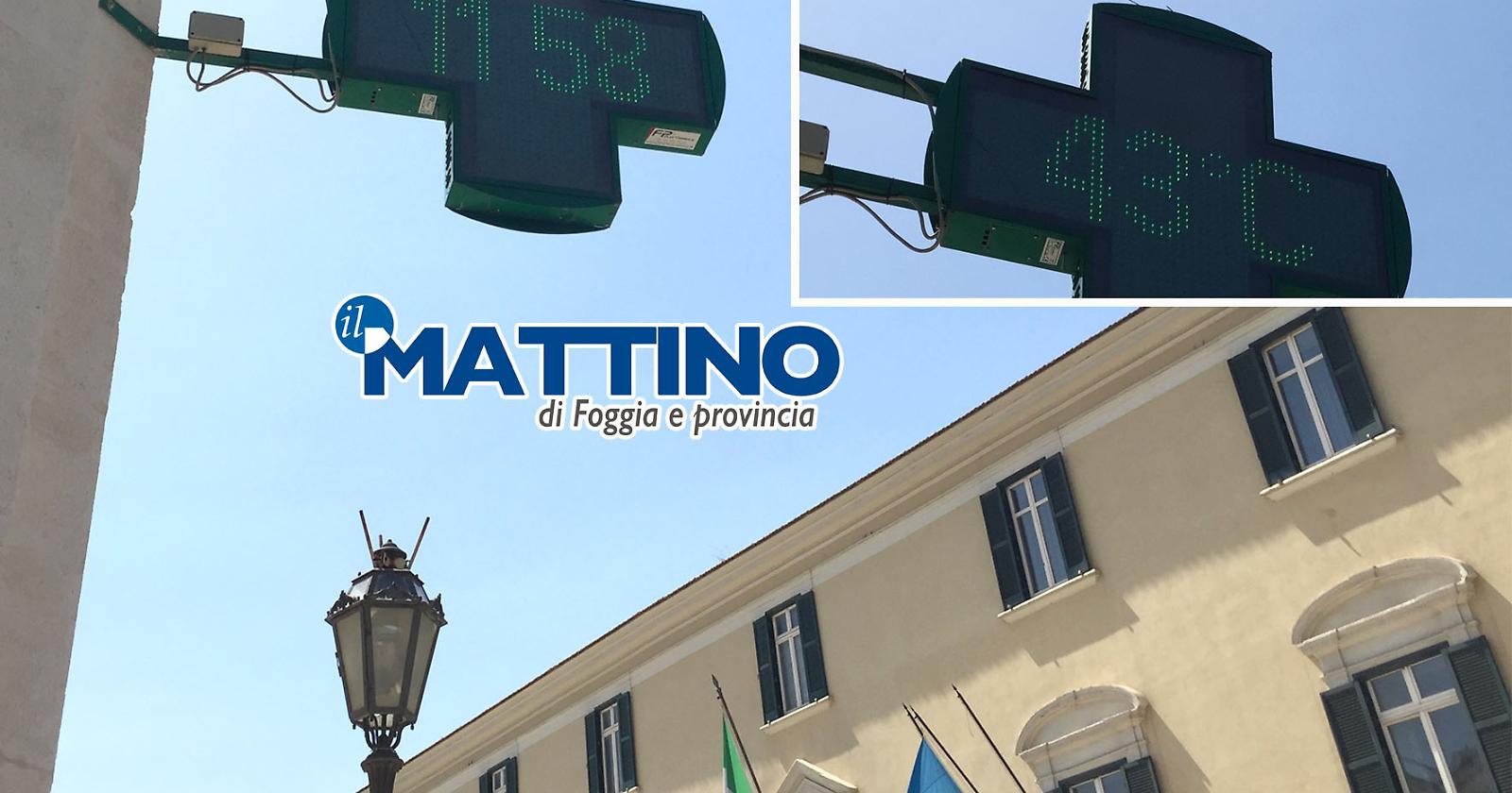 "Lucifero" si prende Foggia: la città brucia a 43 gradi