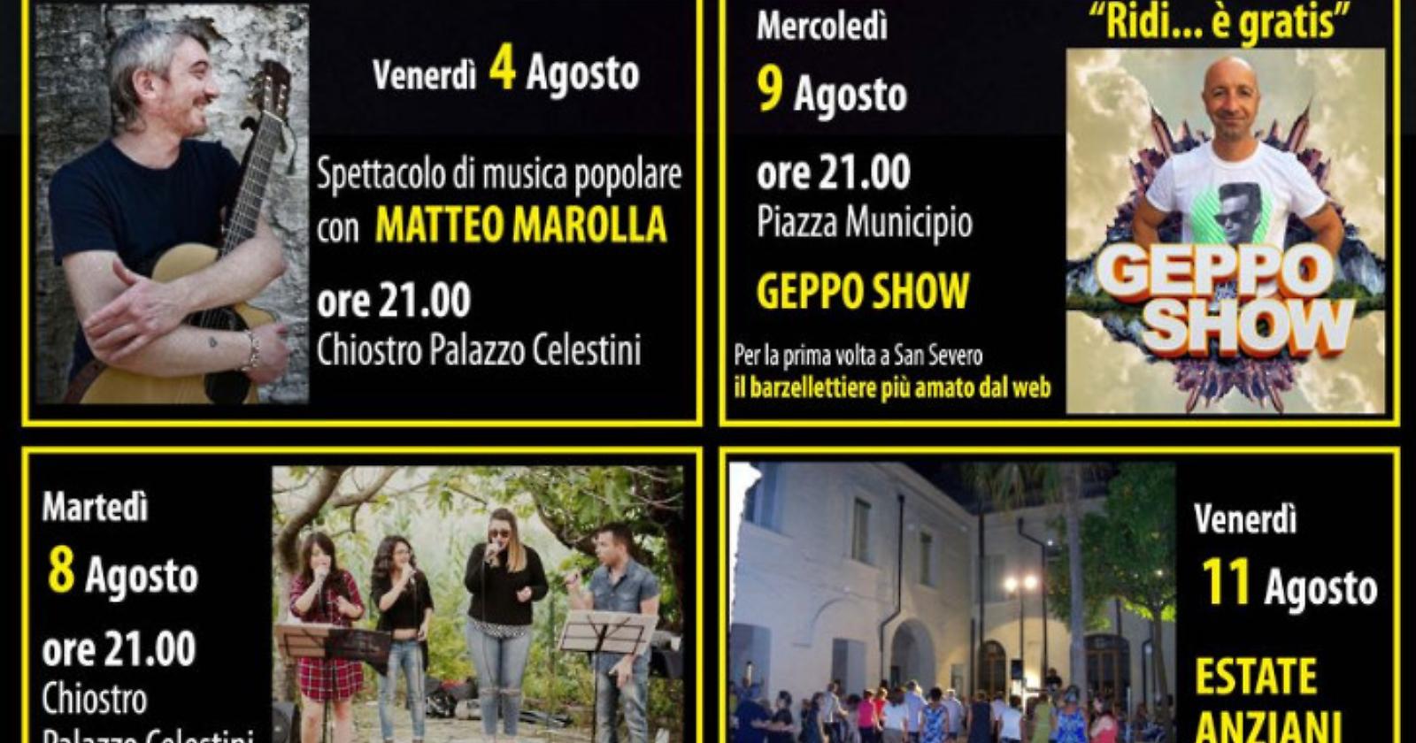 San Severo, un 9 agosto targato Geppo e all'insegna della barzelletta 