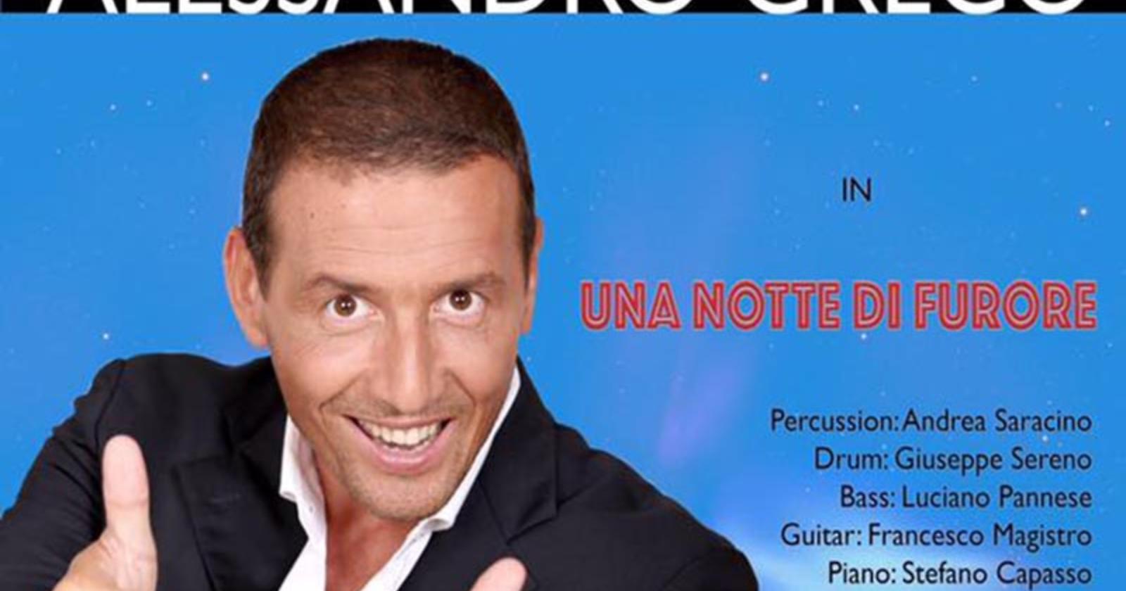 Carapelle,  una “Notte di Furore” con lo showman Alessandro Greco