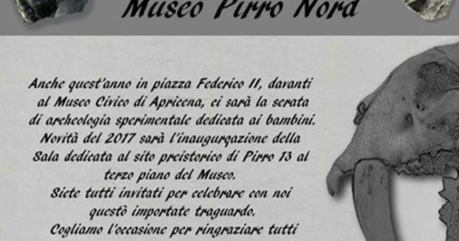Apricena, mercoledì l'inaugurazione del Museo "Pirro Nord"