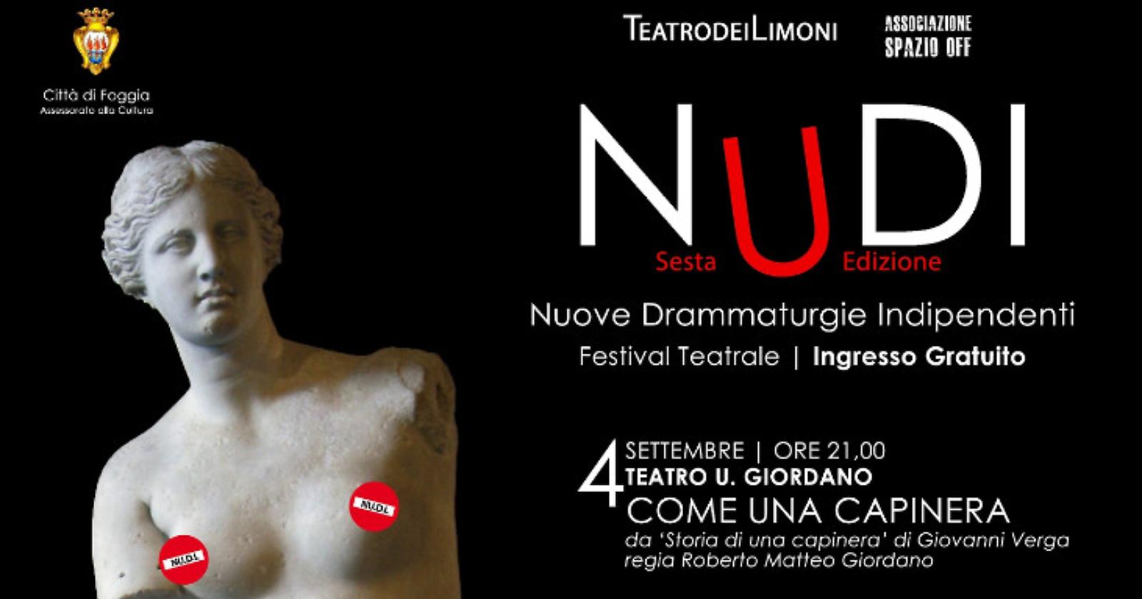 Teatro Giordano di Foggia, tutti entusiasti di partecipare al Festival NU.D.I.