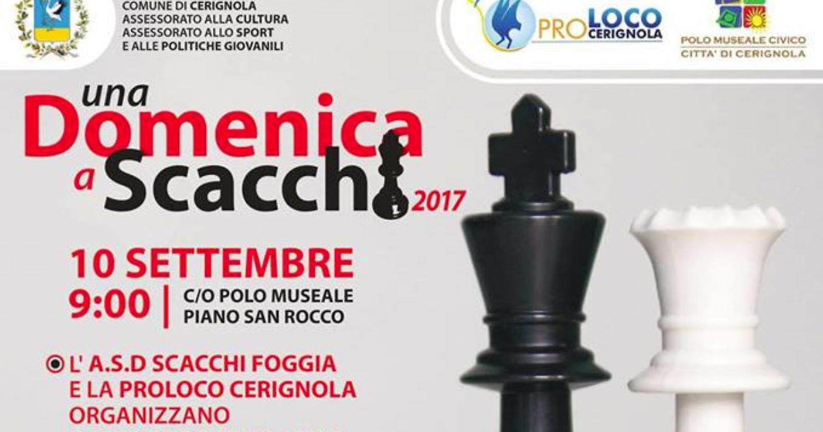 A Cerignola, "una domenica a scacchi" tutta particolare 