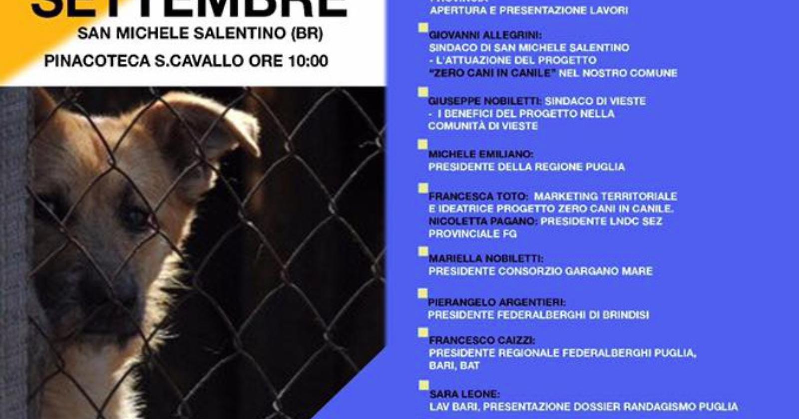 "Zero cani in canile", il progetto nato a Vieste piace anche ai sindaci brindisini  