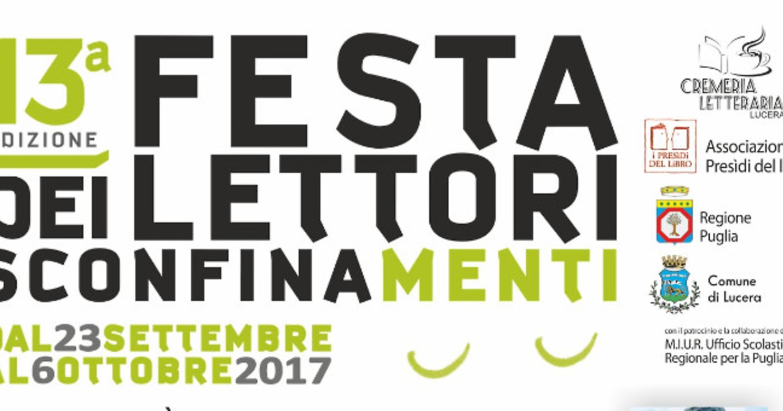 "Festa dei Lettori", per il secondo anno vi partecipa anche il Presidio del Libro di Lucera