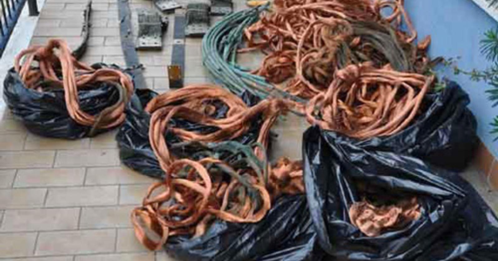 Apricena: arrestato  pregiudicato per furto  di cavi in rame 