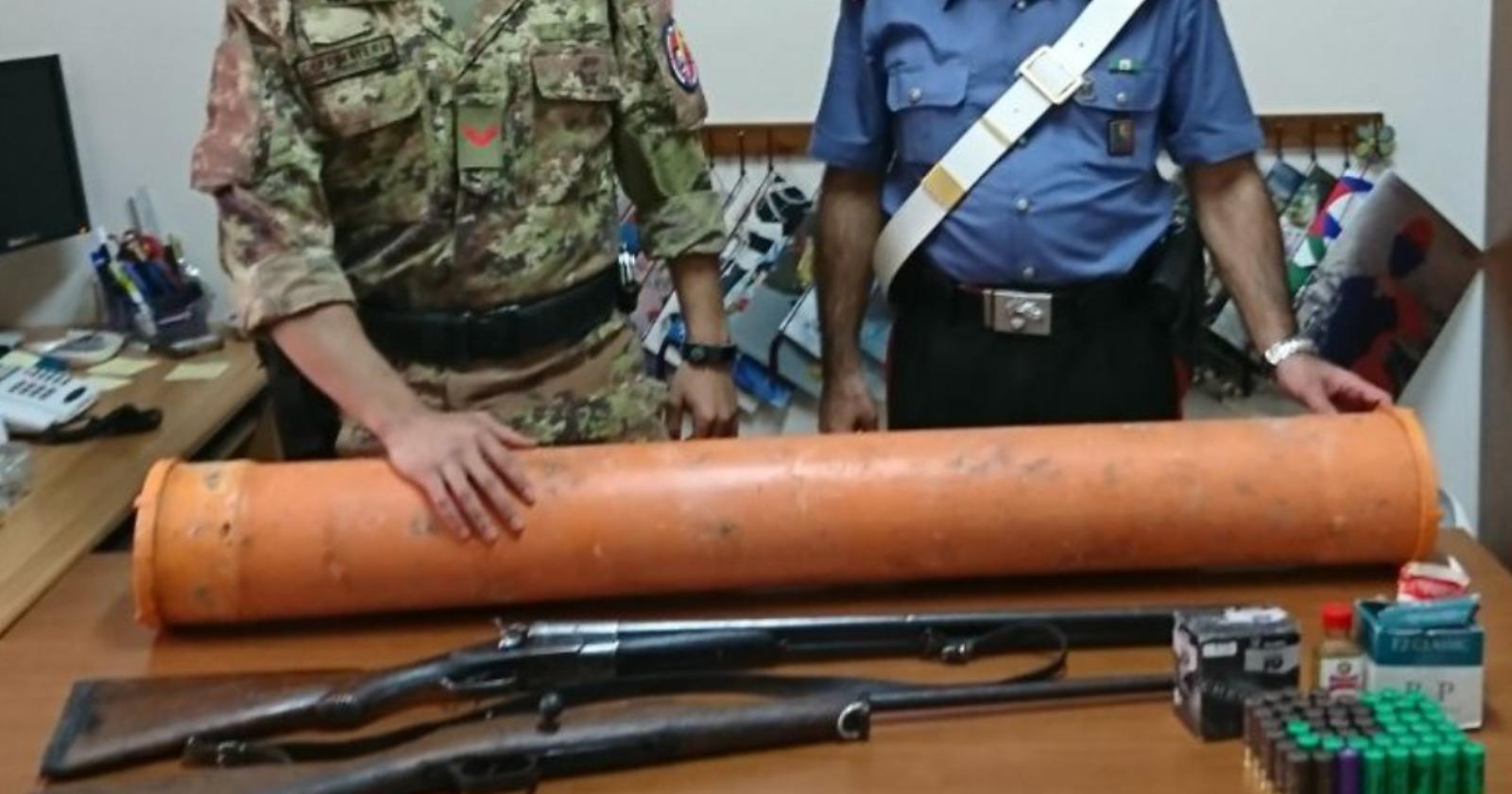 Nella sua masseria fucili e proiettili: arrestato allevatore di Carpino 