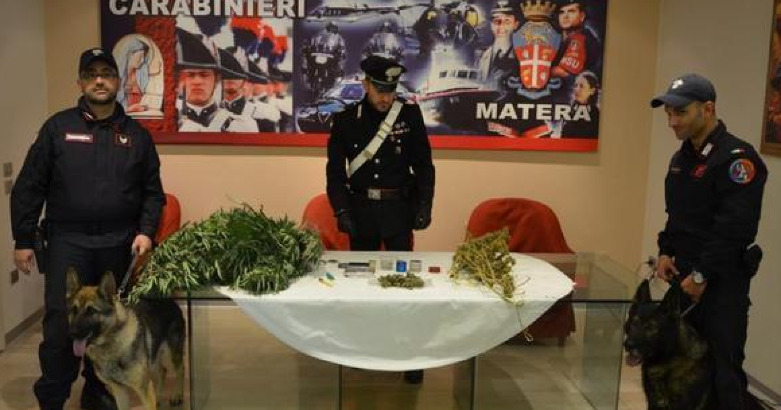 Erba connection nella Città dei Sassi: sequestrati 5mila euro di marijuana