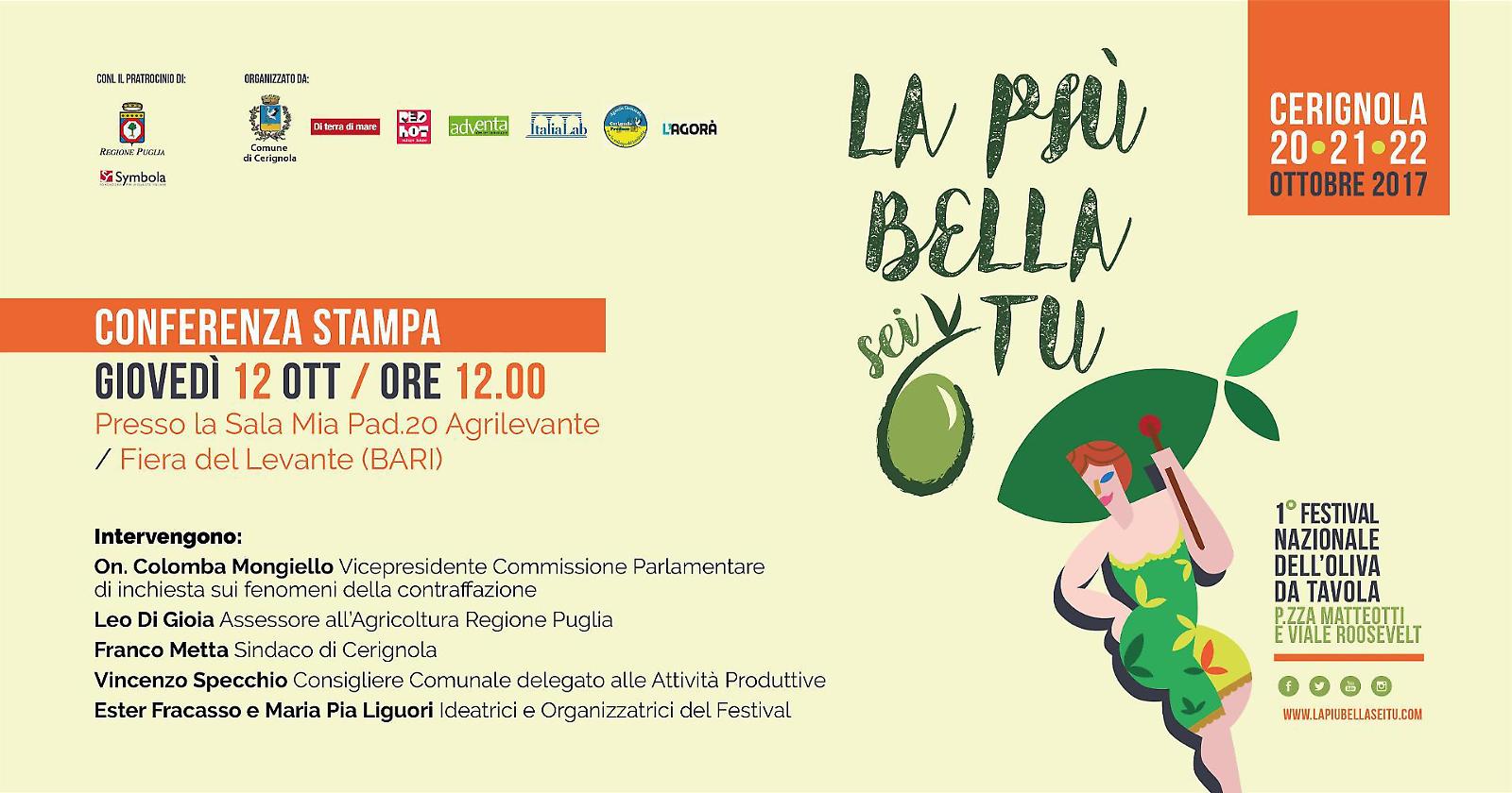 L'oliva di Cerignola si fa bella (e si presenta in anteprima ad Agrilevante)