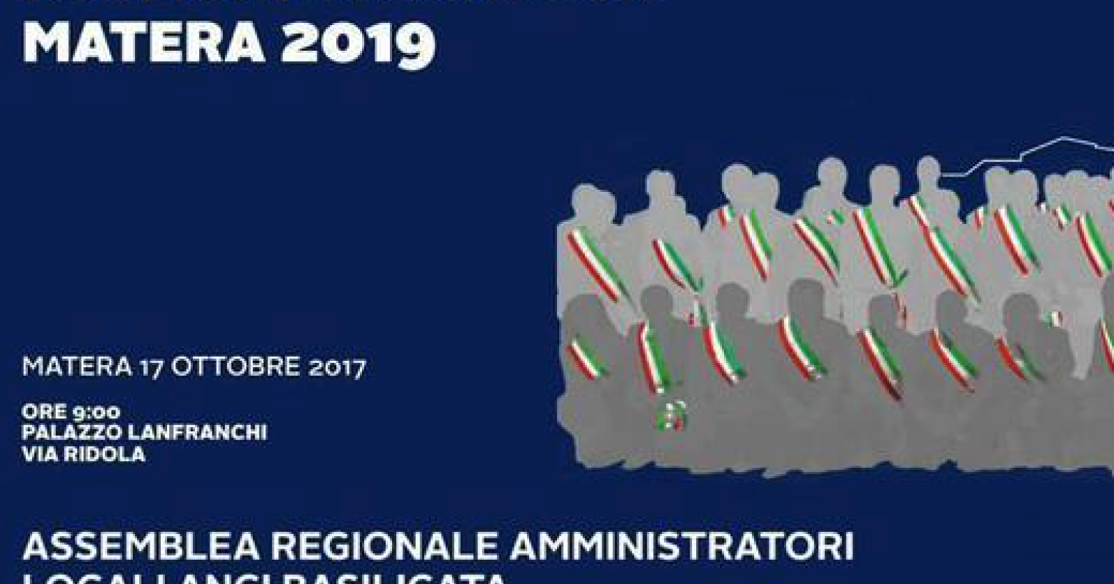 L'Anci sceglie Matera per la sua assemblea generale